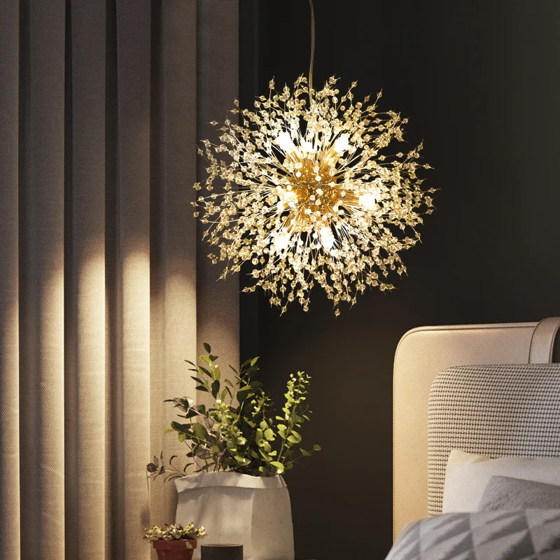 Роскошный светодиодный Кулон люстра в стиле арт деко Золотая для гостиной кухни