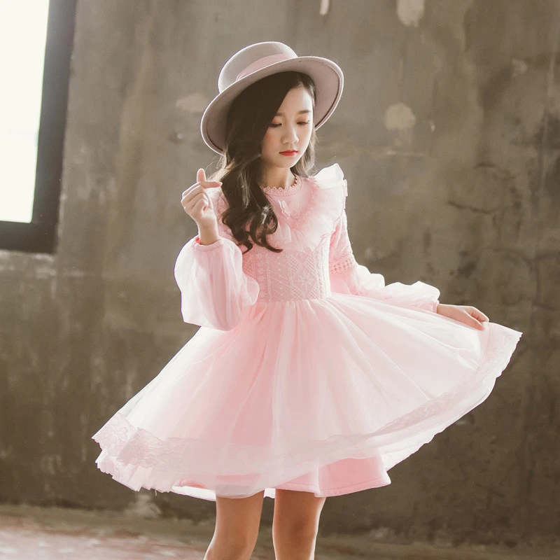 Pink and white long sleeve dress Clearance
