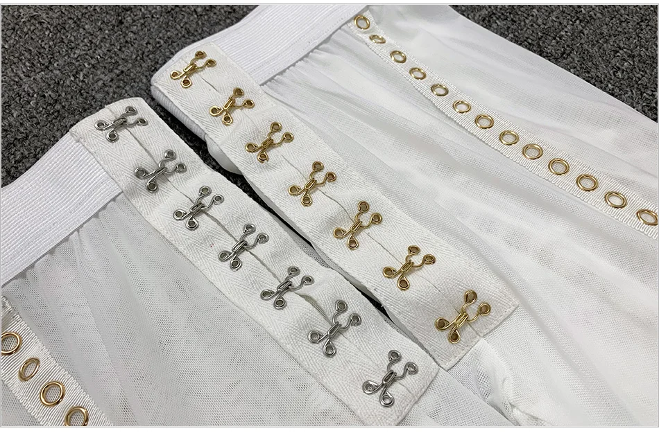 Тропические белые или черные прозрачные длинные штаны для девочек кружевные сетчатые леггинсы с золотыми Люверсами