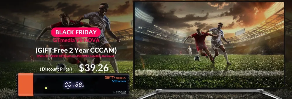 2 года Европейский сервер GTmedia V9 Супер Спутниковый ресивер DVB-S2 Full HD спутниковый рецептор встроенный WiFi Freesat ТВ Декодер