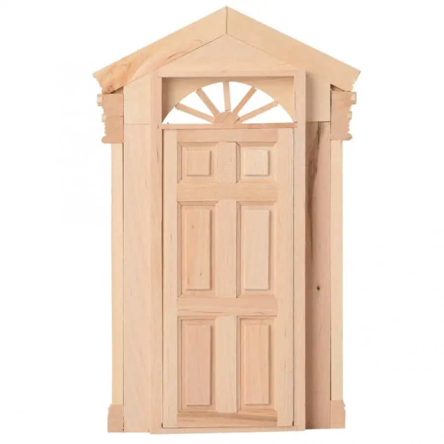 1:12 имитация миниатюры для кукольного домика дверь DIY деревянная дверь шпиль деревянная мебель кукольный шланг аксессуар детские игрушки