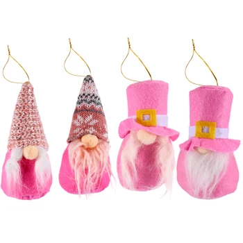 

4pcs Christmas Tree Hanging Gnomes Ornaments Gnomes Decorations Random Pattern