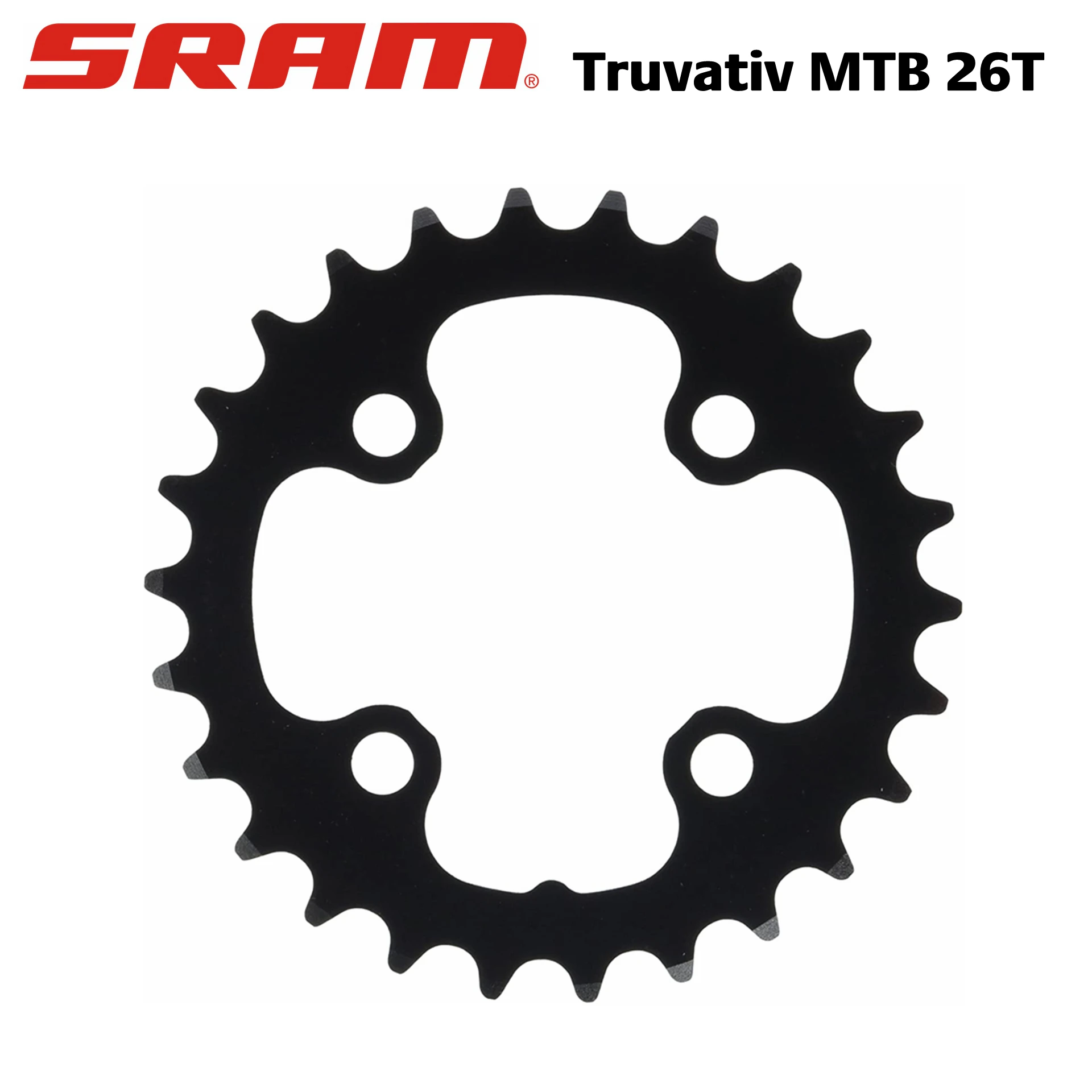 Кольцо для бензопилы trutativ MTB 26T 4 болта 64 мм BCD алюминиевый черный 3 11.6215.092.000 | Спорт