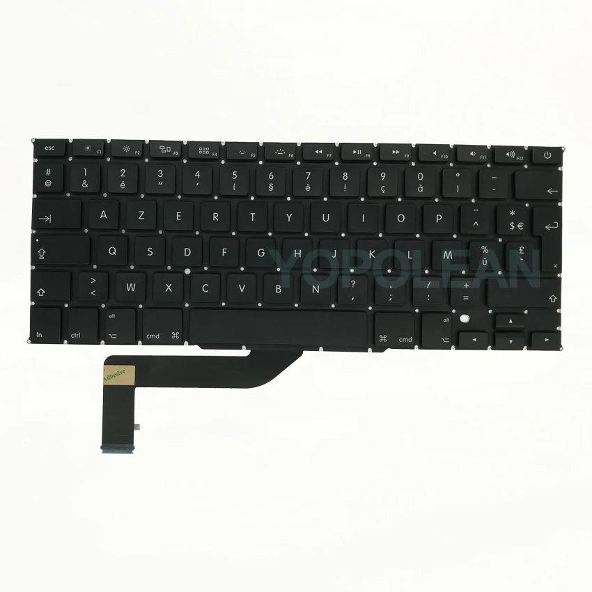 Новая A1398 Французская клавиатура для MacBook Pro Retina 15 дюймов FR макет 2012 2015