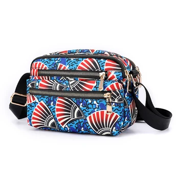 

2020 Summer New Women Bag 7 pattern Small Nylon Handbags Multi layer Flower Shoulder Crossbody Bag Casual Women Messenger Bags