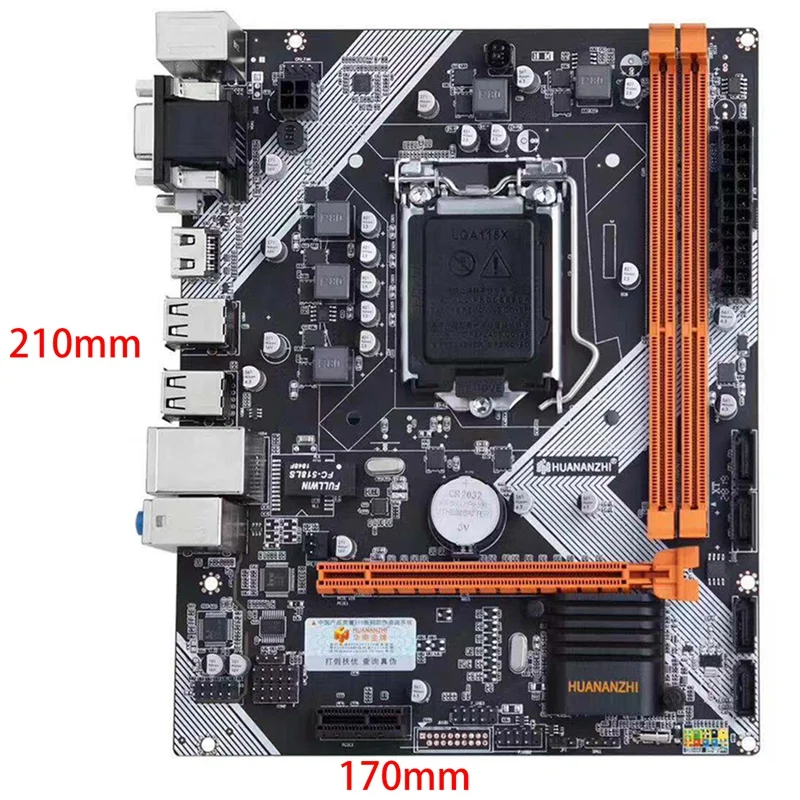  PPYY  -HUANANZHI B75 Desktop Motherboard LGA1155 for I3 I5 I7 CPU Support DDR3 Memory