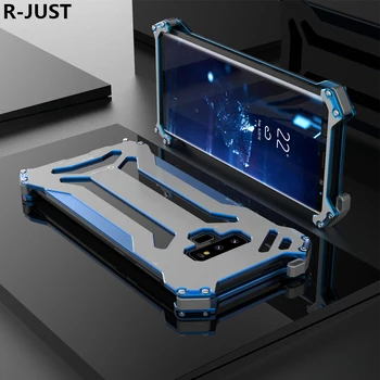 

R-JUST For Samsung Galaxy Note 9 Case Cover Luxury Hard Metal Aluminum Protective Armor Phone Case for Samsung Note 9 Back Cover