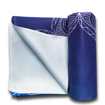 

Yoga Mat Fitness Absorb Sweat Blanket Pilates Practice Printing Towel Antibacterial Anti-slip Pad