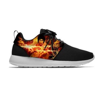 

Bruce Lee Dragon Legend Hot Fashion Amazing Cool Kids Sport Running Shoes Casual Breathable 3D Print Sneakers Boys Children Girl