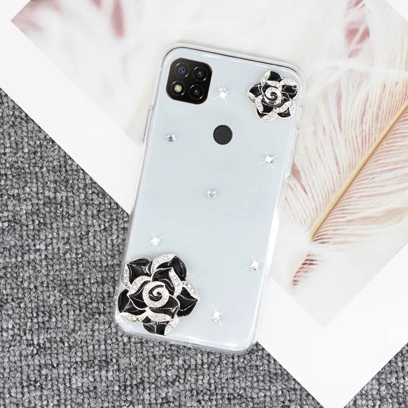 

Case For RedMi 9C Fashion Luxury Shiny Diamond Hard PC Material Protection Shockproof Back Cover For RedMi 9C Phone Cases 6.53"