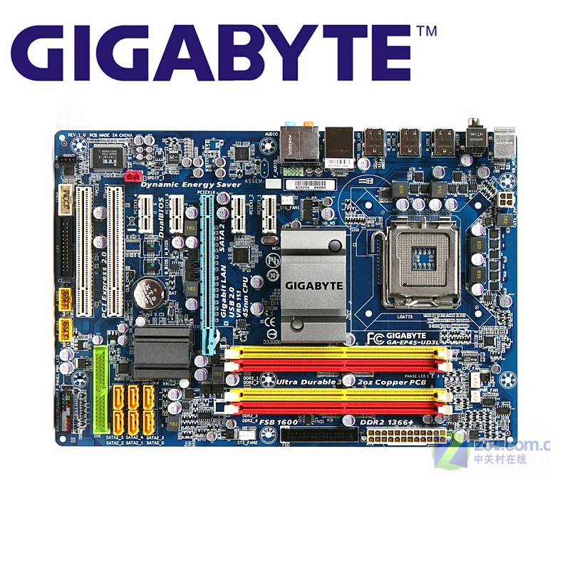 LGA 775 для Intel DDR2 Gigabyt GA EP45 UD3L DS3L материнская плата настольного компьютера