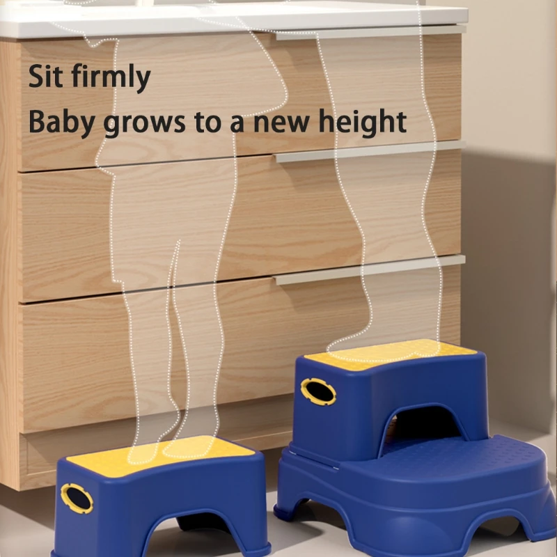 Two Step Stool for Kids Toddler Safety Bathroom Step Stools Detachable Potty Stools Kitchen for Children