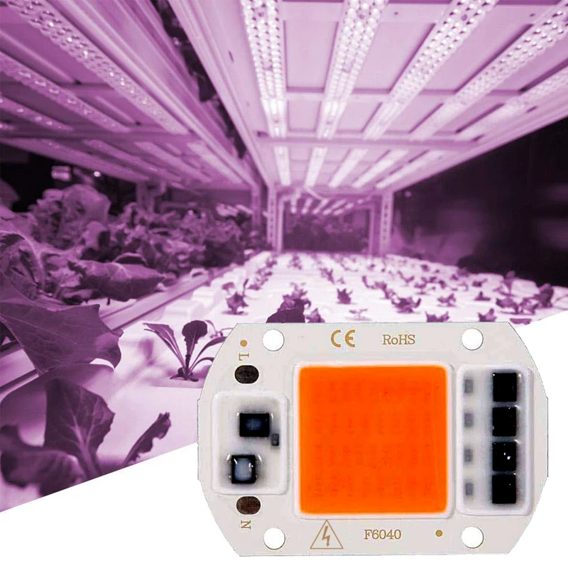 5/Упаковка из 10 шт. 20 Вт, 30 Вт, 50 Вт полный спектр светодиодный COB Чип завода светать светильник интегрированный Smart IC драйвер светильник 110/220V