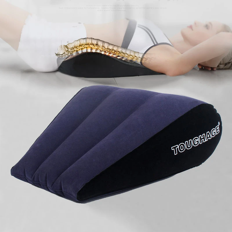 

Backache Relief Lumbar Pillow Disc Protrusion Physiotherapy Spinal Traction Orthosis Inflatable Back Cushion Seat Support Pad