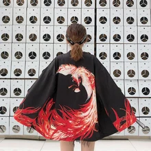 Повседневное платье-кимоно с рукавом 3/4, свободный мягкий женский кардиган Quimono, модная Изысканная верхняя одежда, кимоно в японском стиле