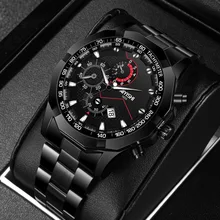 

NEW Watch men Smat watch Mens Watches Waterproof Wrist Watch Date Quartz Watch For Men Sports Clock Luxury Steel watch strap