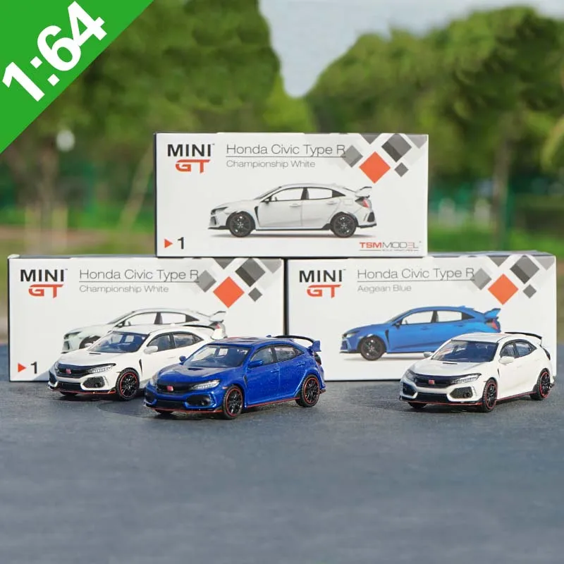 Модели Honda Civic 1:64 TSM модель автомобиля под давлением типа R MINI GT Литые
