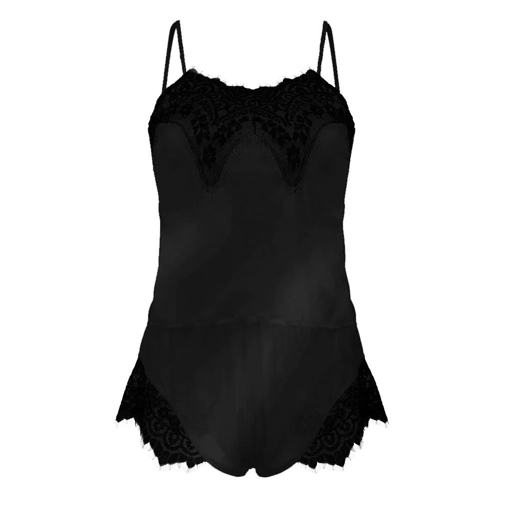 Сексуальное женское Белье Порно Babydoll нижнее бельё для девочек, одежда для сна, Для женщин платья из сатина с кружевами и горячий сексуальный пеньюар эротическое Искушение Lenceria, Детские пижамные комплекты интимных