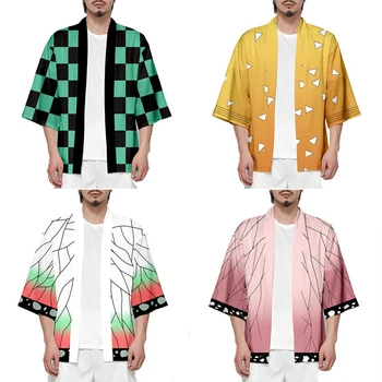 

Kamado Nezuko Tanjirou Shinobu Kochou Inosuke Costume Kimono Cosplay Unisex Halloween Demon Slayer Costumes