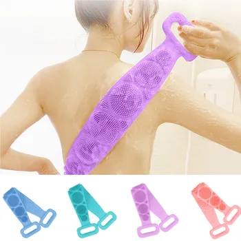 

Silicone Brushes Bath Towels Rubbing Back Mud Peeling Bath Shower Silicone Body Brush Bath Belt Exfoliating Body Brush Belt Wash