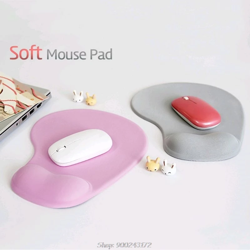 Mousepad with Gel Wrist Support Ergonomic Gaming Desktop Mouse Pad Wrist Rest 