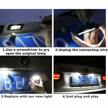 

Lamp License Plate Light Bulbs 8E0807430A For A3 A4 A5 A6 A8 B6 B7 Q7 Car Auto