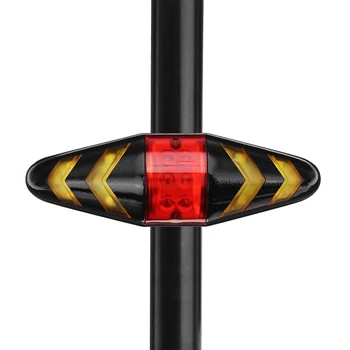 

XANES STL05 LED 6 Modes Wireless Remote Control Turn Bike Taillight 500mAh USB Rechargeable Light Torch Lantern Spotlights