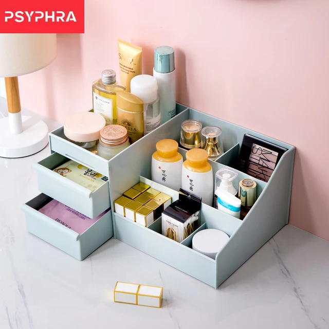 Makeup Organizer for Cosmetic Large Capacity Cosmetic Storage Box Organizer  Desktop Jewelry Nail Polish Makeup Drawer Container - AliExpress