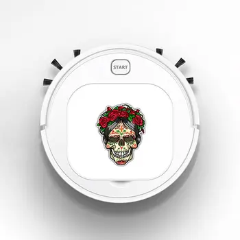 

Smart Sweeper Robot House Durable Power Floor Cleaning Robots Vacuum Cleaner 1800pa Rose Sugar Skull Day Of The Dead