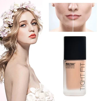 

Music Flower 30ML Foundation Makeup Base Liquid Cover Concealer Longlasting Makeup Skin Care Foundation brighten concealer TSLM2