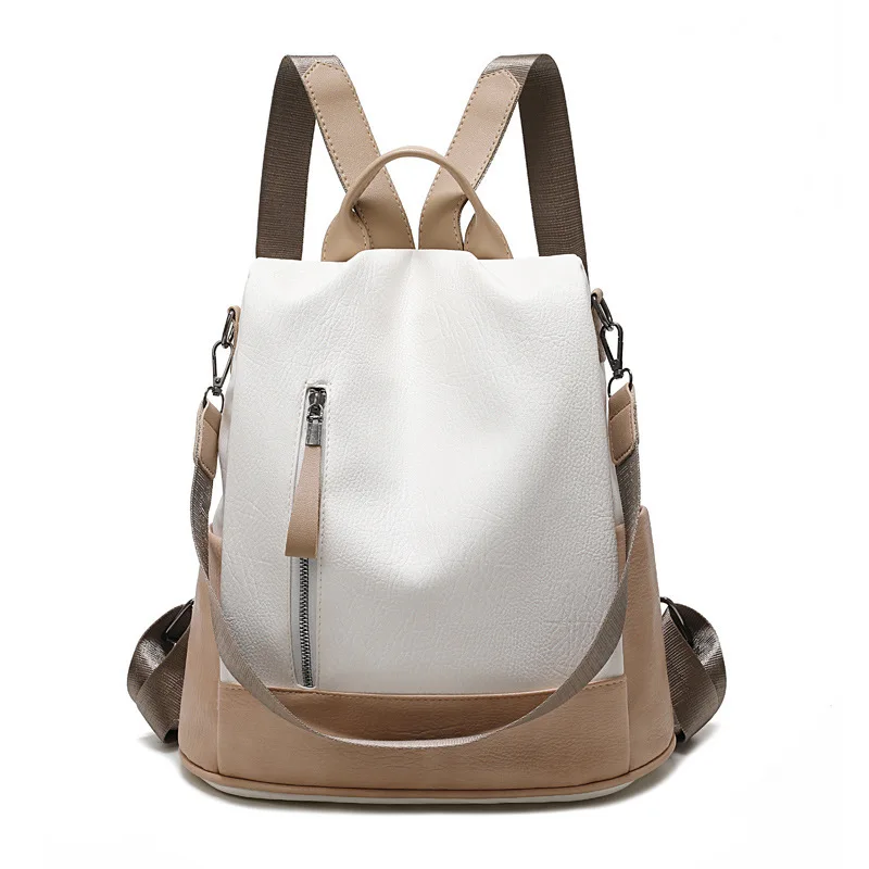 

Fashion Women Anti Theft Backpack Waterproof Leather Backpack Large Capacity Ladies Bagpack School Bag For Girls Travel Rucksack