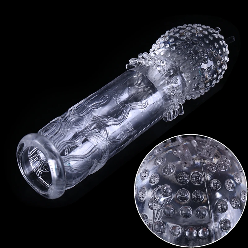 Прозрачный Русалка G-spot стимуляция для мужчин шипы из кристаллов пенис удлинитель вибратор Многоразовые задержки петух кольцо вечерние украшения