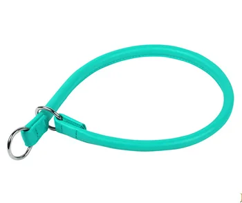 

COLLAR Collar slipknot jerk leather menthol 10 mm round dog 50 Collar Glamour cm