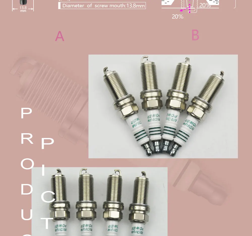 4 шт./лот IKH20 5344 иридиевая Свеча зажигания Япония для BMW Citroen Peugeot 5344|plug for power|plug sparkplug