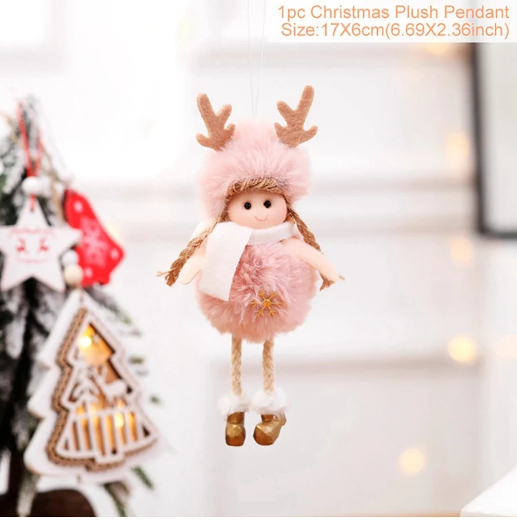 HUIRAN, Рождественская Кукла-ангел, подвеска, елочные украшения для дома,, натальные рождественские украшения, подарок для детей, год - Цвет: Ornament  1