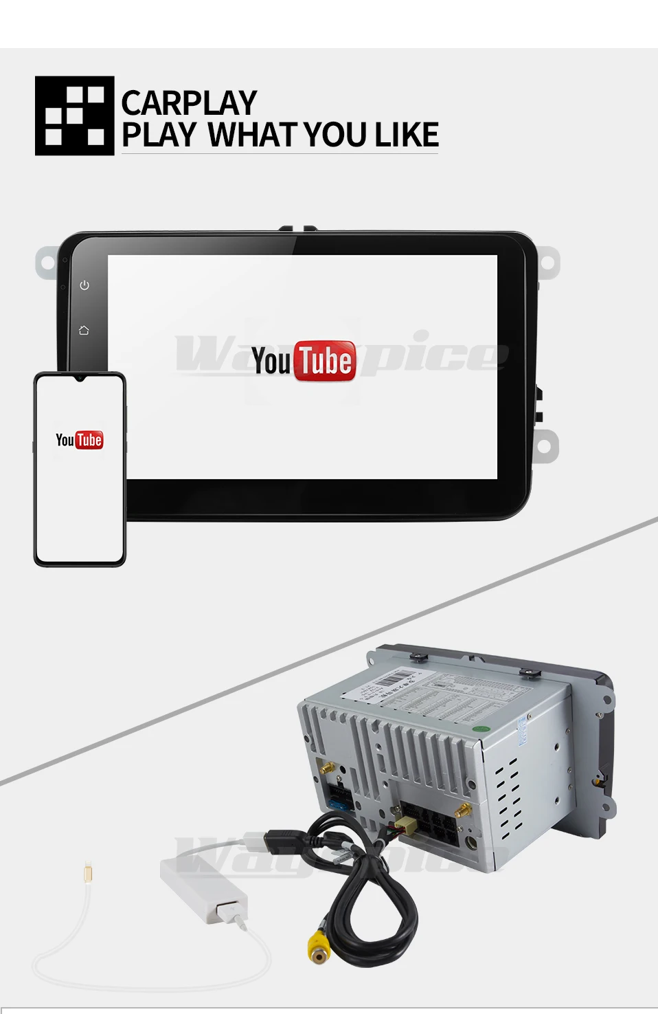 Cheap EU/RU Warehouse CDZ8060 PX30android 9.0 car dvd player for VW polo golf passat tiguan skoda yeti superb rapid for skoda gps navi 8