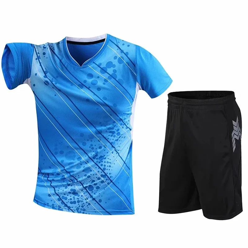 Sports Clothes Tennis Jerseys Badminton Shirt Shorts Set Women Men Table Tennis Ping Pong Jogging Sports Suits