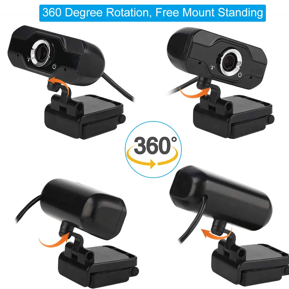 

1080p Webcam 4K Web Camera with Microphone PC Camera 60fps Webcam Full HD 1080p Web Cam for Computer Web Cam for PC USB Camera