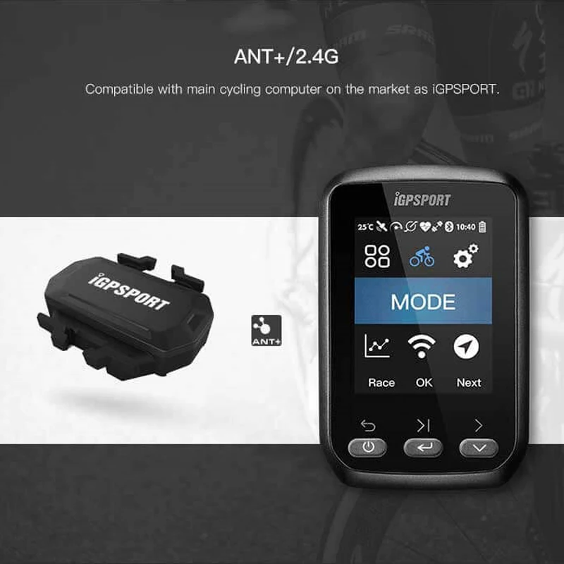 IGPSPORT Велокомпьютер ANT+ HR35 Монитор сердечного ритма Датчик частоты вращения