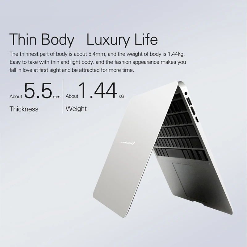  Jumper EZbook 2 Windows 10 Laptop Intel 4GB RAM 64GB Quad Core 14.1 Inch Slim UltrabookLightweight 