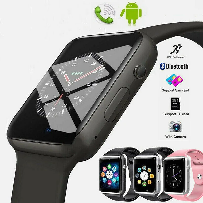 Новинка A1 Bluetooth Смарт-часы спортивный калькулятор Android телефонный звонок Relogio 2G GSM SIM TF карта камера телефон PK GT08