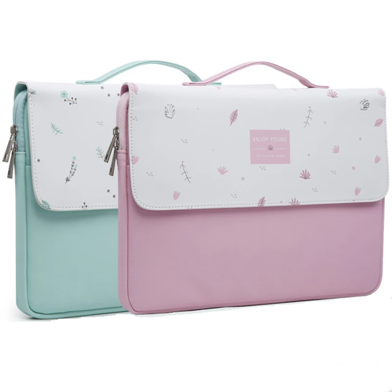 

Cute Handbag Laptop Bag Lovely Girl Leather Waterproof Computer Notebook Bag For MacBook 11",13",15,15.6 inch Preppy Hand Bag