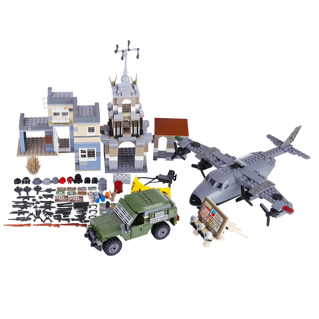 

NFSTRIKE Shooting Game Theme DIY Small Particle Building Block Scene Assembly Toy Kit for 100% Building Block Brands