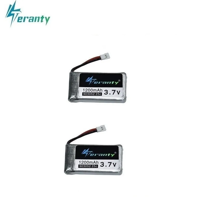 3,7 V 1200mah аккумуляторная батарея для KY601S для Syma X5c X5 X5SC X5SW M18 H5P RC Дрон Квадрокоптер 903052 3,7 V lipo батарея 5 шт - Цвет: 2pcs