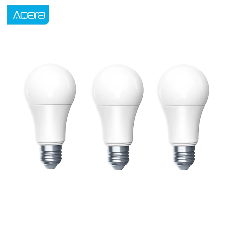 3 PCS Aqara умный светодиодный лампа 9 Вт E27 2700 K-6500 K 806lum умный дом настраиваемый белый Цвет светодиодный светильник работать с набор для дома и для MI Home приложение - Цвет: 3 PCS