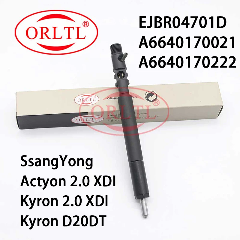 Common Rail Fuel Injector EJBR04701D (A6640170021) Original Injector EJB R04701D Diesel Fuel Injector EJBR0 4701D For SSANGYONG