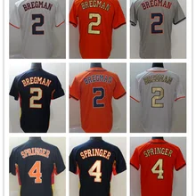 All stitched Men's player George Springer 4 Alex Bregman 2 jerseys