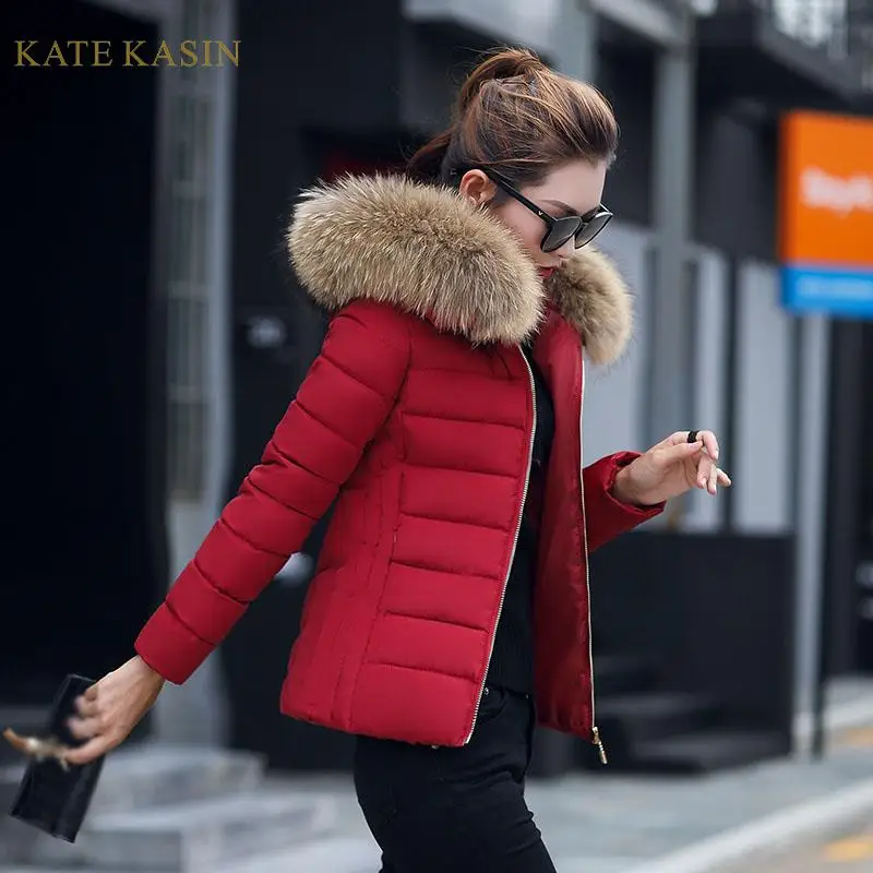 Kate Kasin, зимняя куртка, пальто, женская мода, длинный рукав, на молнии, с капюшоном, пальто, верхняя одежда, женская зимняя теплая парка,, Manteau Femme