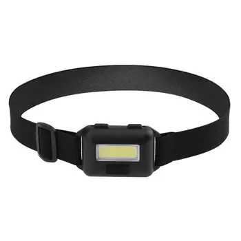 

3 Modes Waterproof COB Flashlight Outdoors Headlight Headlamp Torch(Black)