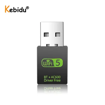 

600Mbps USB WiFi LAN Adapter 2.4G Bluetooth Network Card Wireless USB Bluetooth 5.0 Adapter Music Transmitter for PC Computer